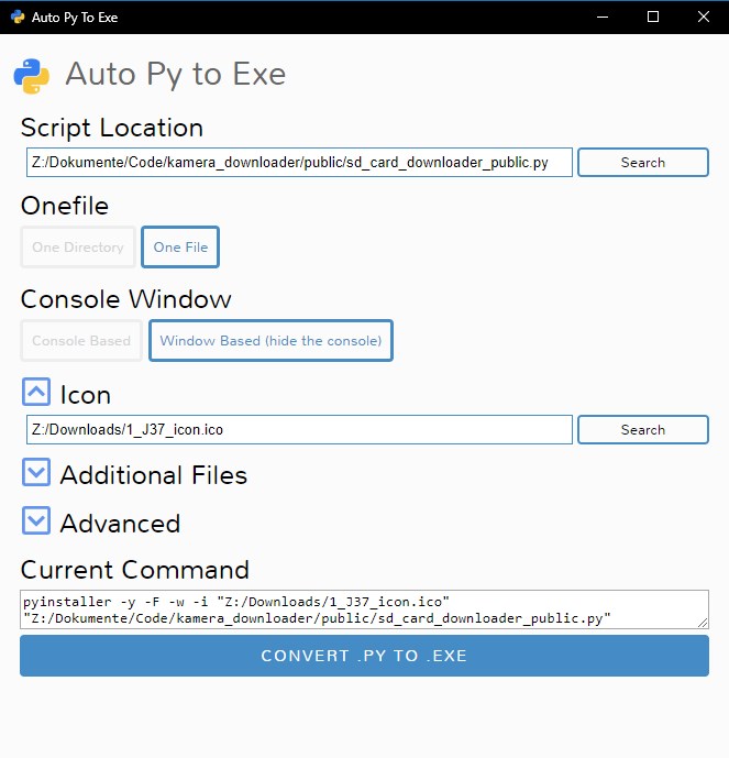 create python exe file on mac for windows